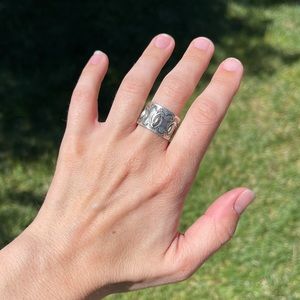 🤍 WIDE BAND Sterling Silver Ring 🤍